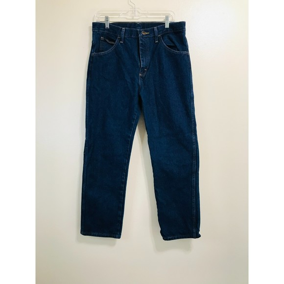 Rustler Men's Dark Wash Straight Leg Jeans, Size 33x30 - Picture 1 of 3
